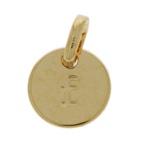 Yellow Gold Plated Initial F Charm