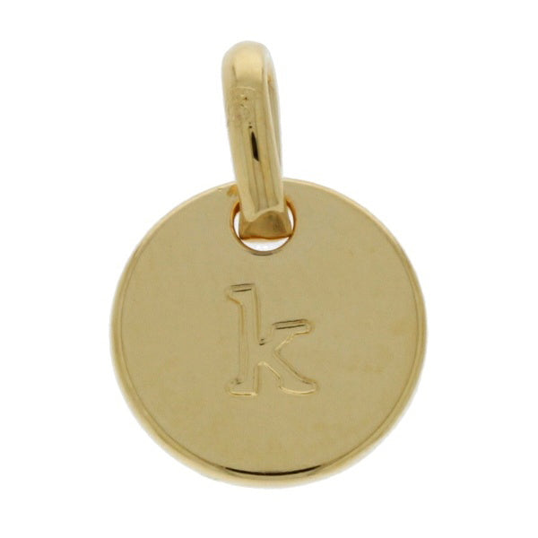 Mojo Yellow Gold Plated Initial K Charm