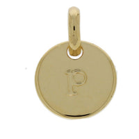 Mojo Yellow Gold Plated Initial P Charm