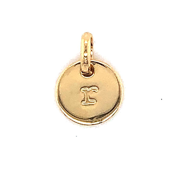 Mojo Yellow Gold Plated Initial R Charm