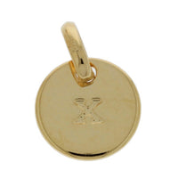 Mojo Yellow Gold Plated Initial X Charm