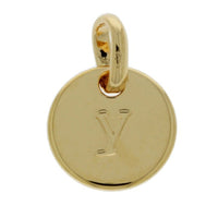Mojo Yellow Gold Plated Initial Y Charm