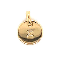 Mojo Yellow Gold Plated Initial Z Charm