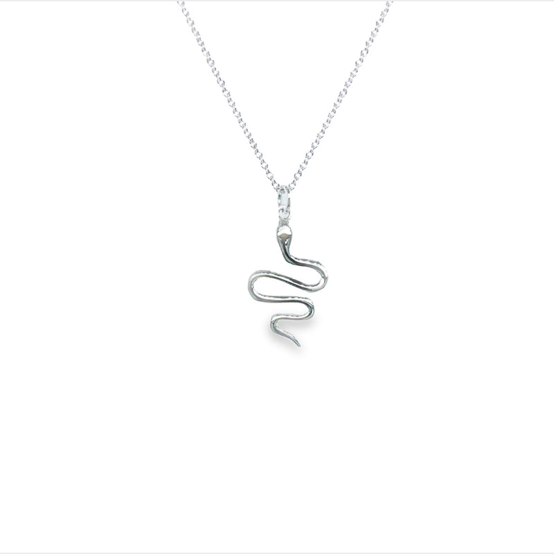 Onatah Sterling Silver Snake Pendant With Chain 40Cm + 5Cm Ext