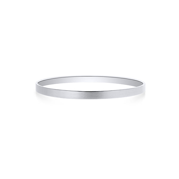 Silver Solid Bangle - 62mm