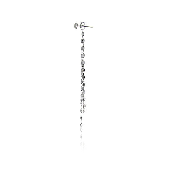 SIlver Ball Studs With Chain Jacket