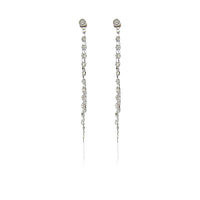 SIlver Ball Studs With Chain Jacket