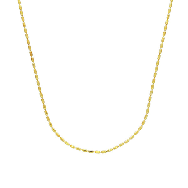 Mojo Yellow Gold Plated Bubble Link Chain - 40Cm